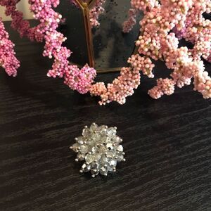 Silver beads ring